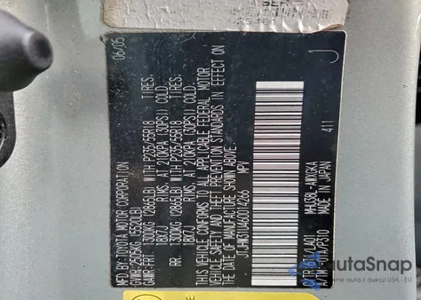 2006 Lexus Rx 400 from USA, damaged, VIN JTJHW31U460014266